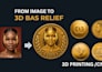 create custom 3d bas relief and detailed relief models
